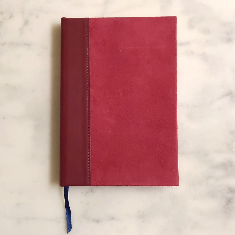 NWOT. Vintage Leather and velure hardcover Journal book.